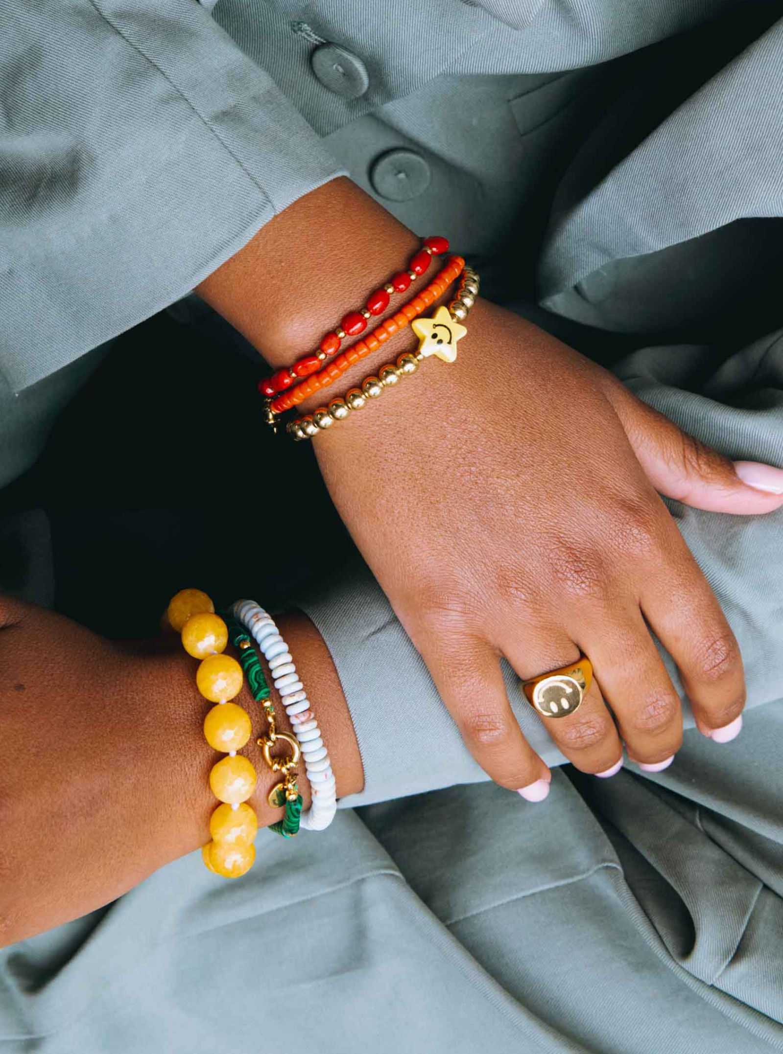 Tommy Gold Orange Bracelet