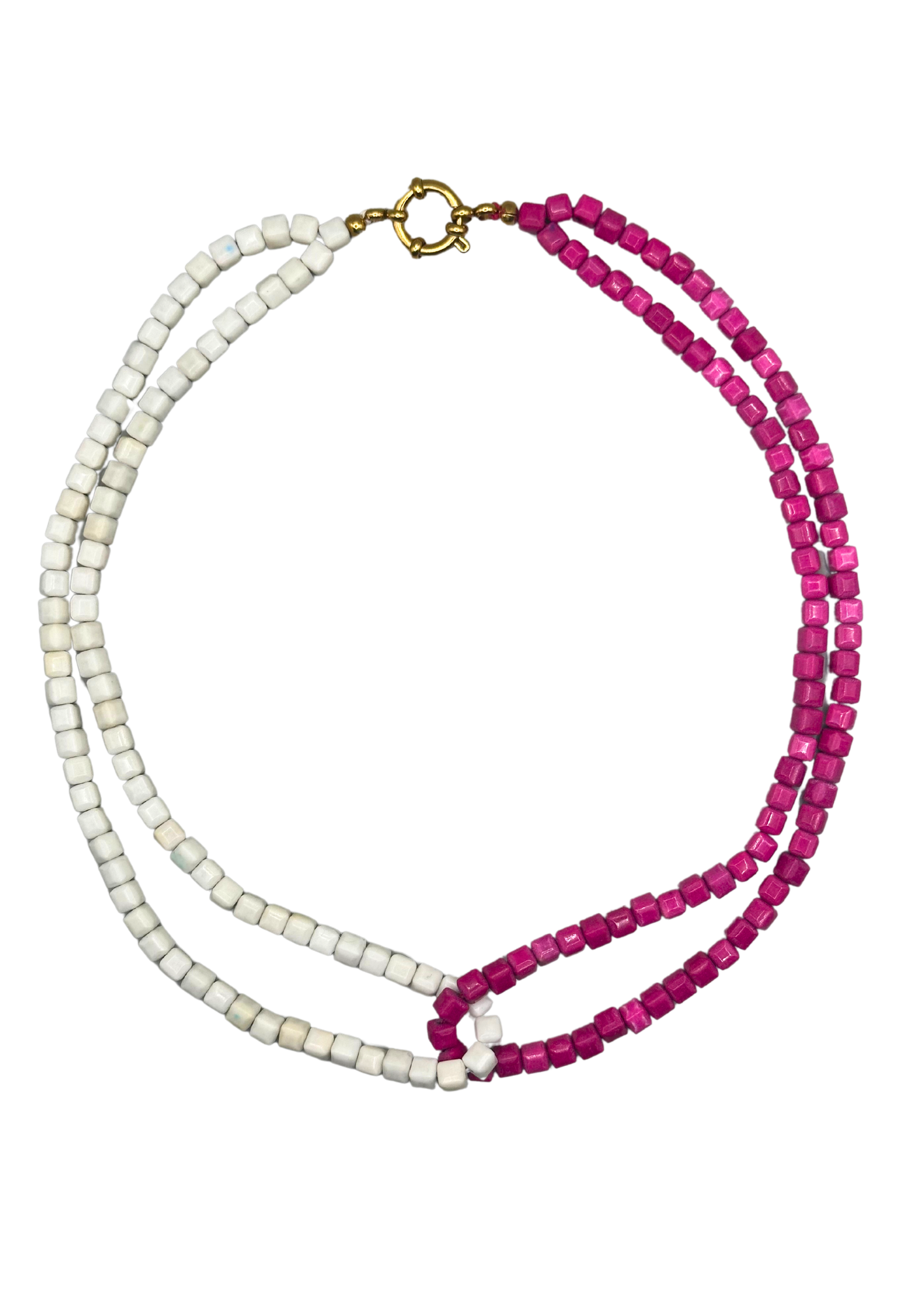 Double Pink Necklace