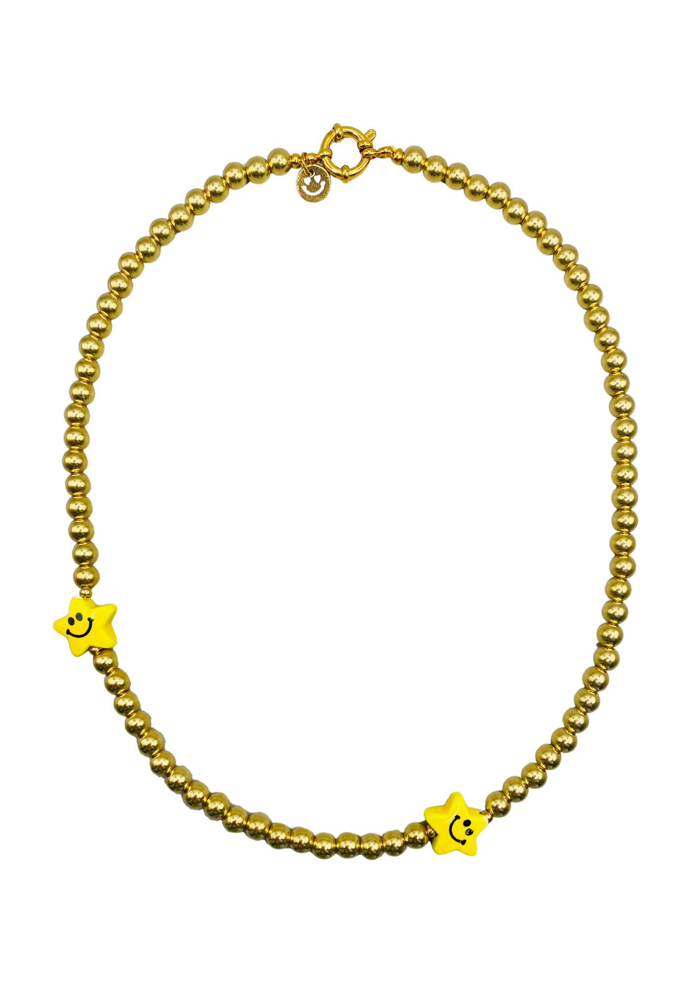 Smiley Gold Necklace